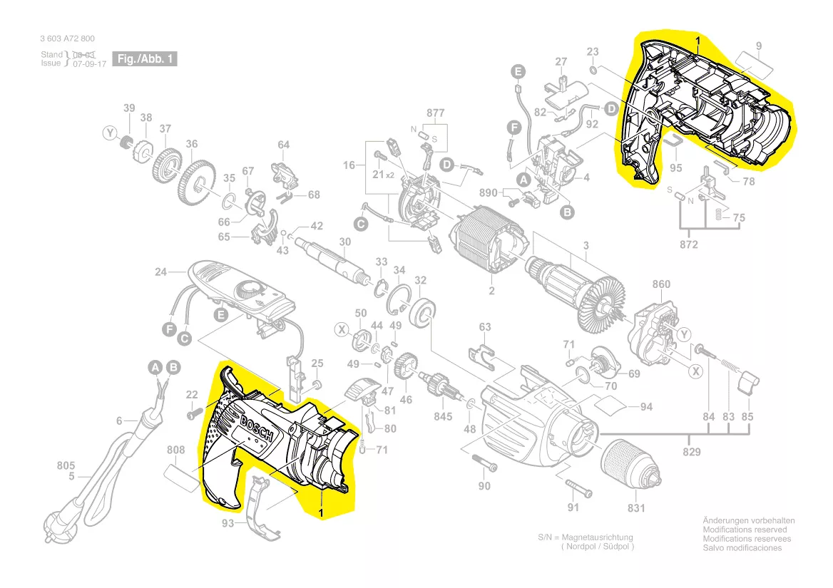 Coquille réf. 2 605 105 081 BOSCH